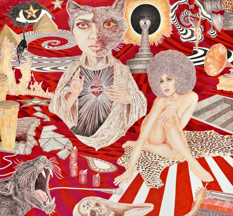 Das Feuer der Seele (2021) 250cm x 270cm