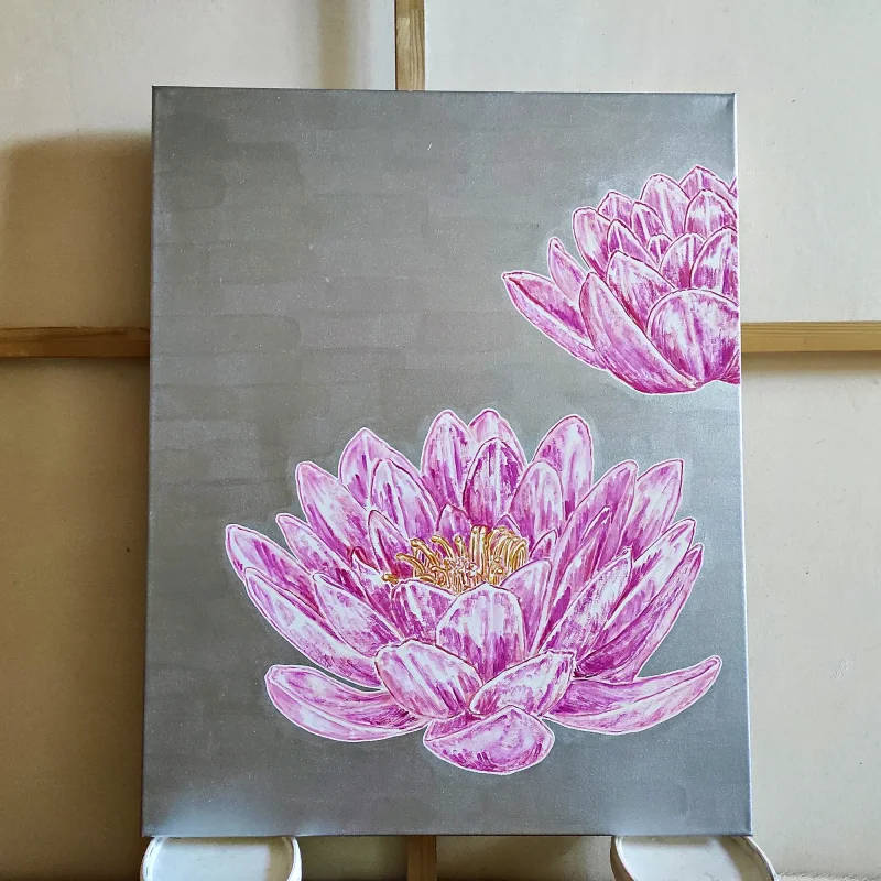 Seerosen (2023) 80cm x 100cm